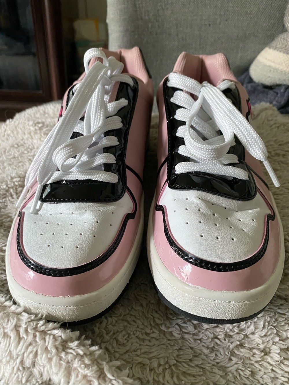Hello Kitty Pink and White Casual Sneakers - Picture 2 of 8